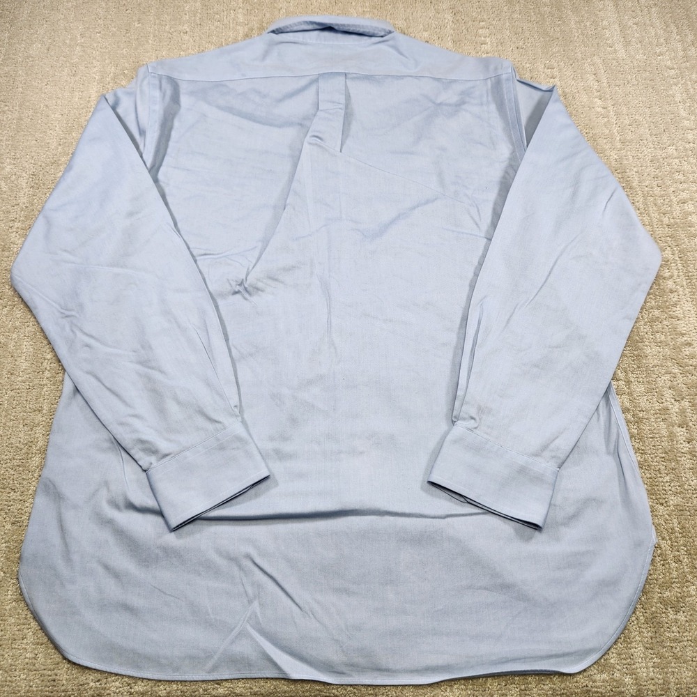 Polo Ralph Lauren Shirt Men 16.5 Oxford Cloth Button Down Blue Cotton Wealth - Picture 5 of 10